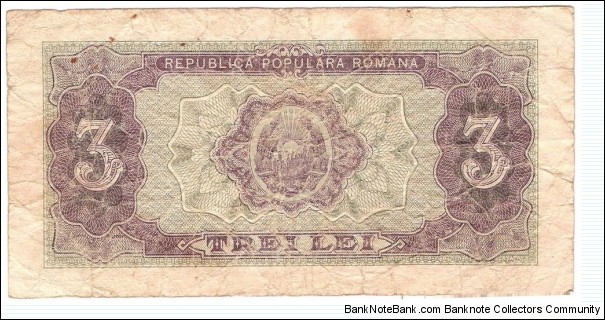 Banknote from Romania year 1952