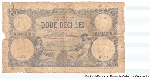 20 Lei(Kingdom of Romania) Banknote