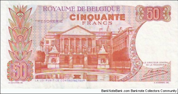 Banknote from Belgium year 1966