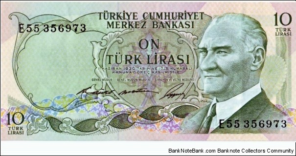 10 Lira Banknote