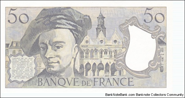 Banknote from France year 1985