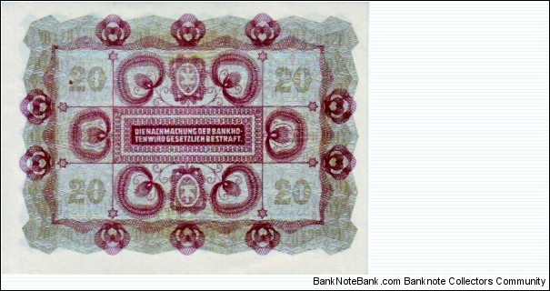 Banknote from Austria year 1922