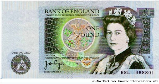 England 1 Pound Banknote