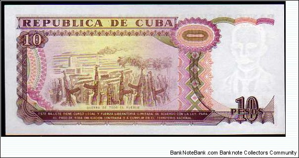 Banknote from Cuba year 1991