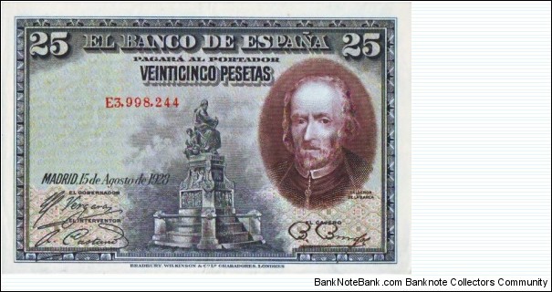 25 Pesetas Banknote