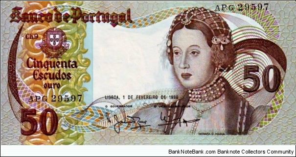 50 Escudos Banknote