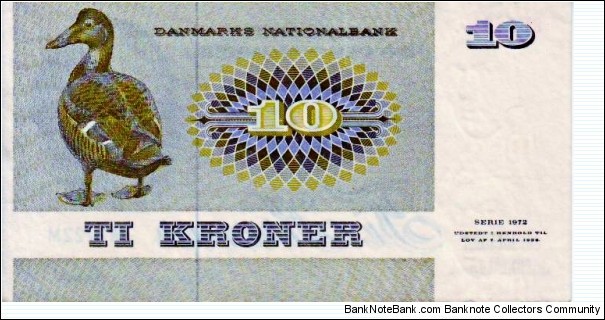 Banknote from Denmark year 1972