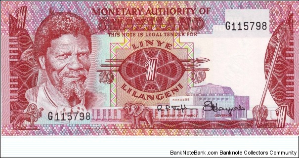  1 Lilangeni Banknote