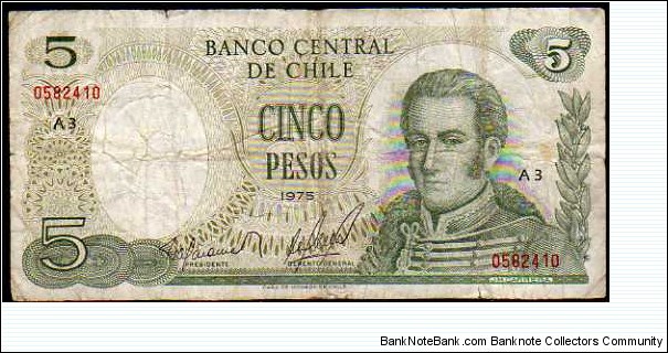 5 Pesos__pk# 149 a  Banknote