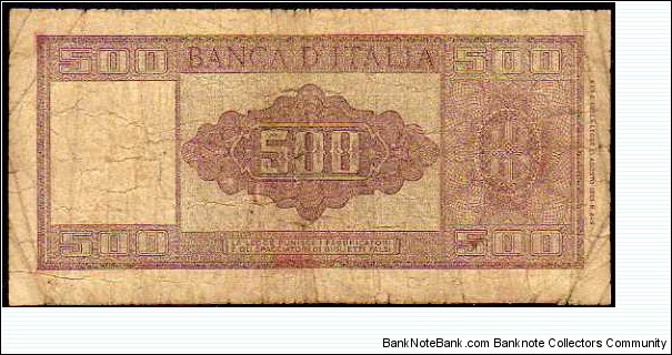 Banknote from Italy year 1947