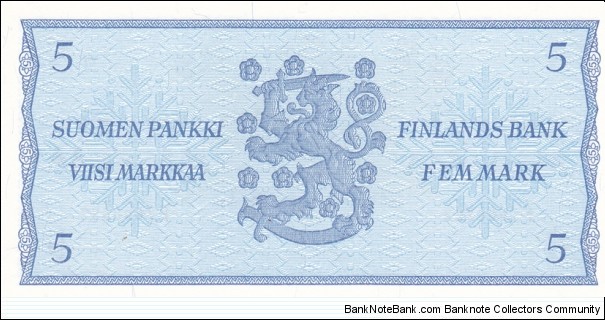 Banknote from Finland year 1963