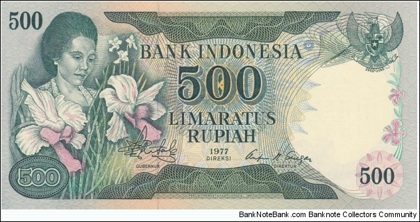 Indonesia P117 (500 rupiah 1977) Banknote