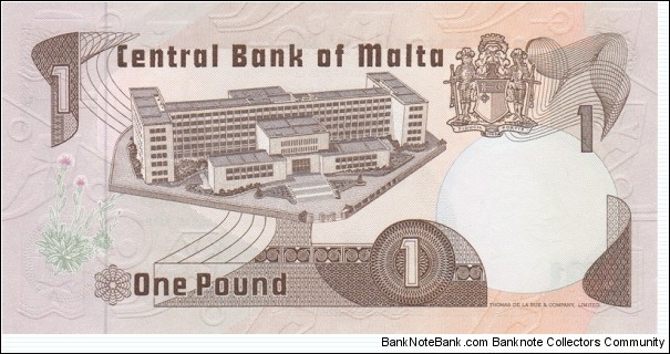 Banknote from Malta year 1979