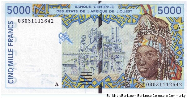  5000 Francs Banknote