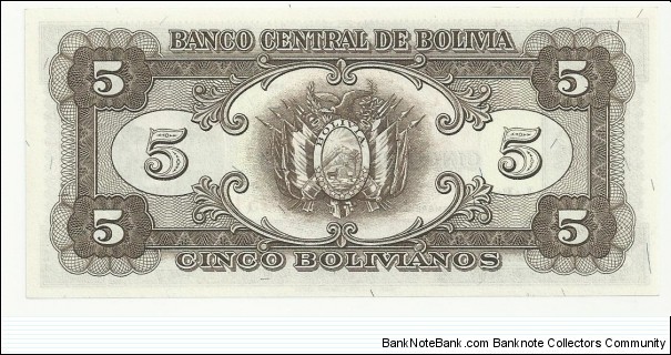 Banknote from Bolivia year 1945