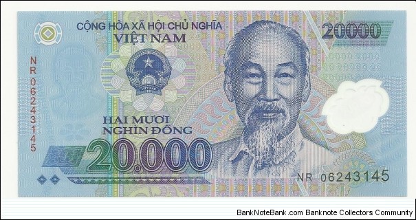 VietNam 20.000 Ðồng 2007 (plastic) Banknote