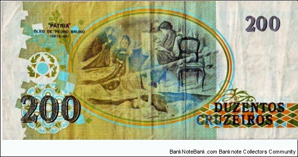 Banknote from Brazil year 1992