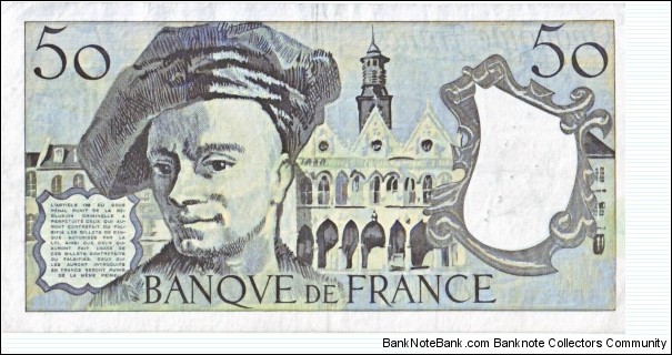 Banknote from France year 1990