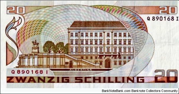 Banknote from Austria year 1986