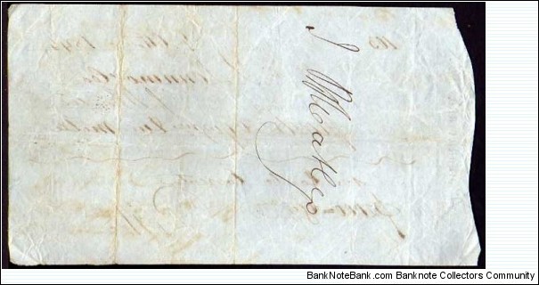 Banknote from Egypt year 1845