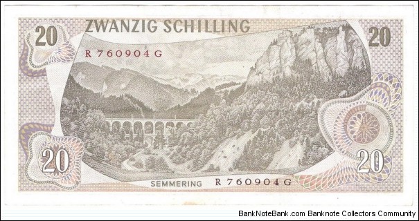 Banknote from Austria year 1967