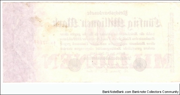 Banknote from Germany year 1923