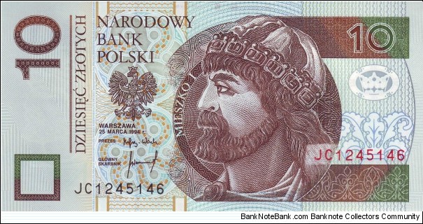  10 Zlotych Banknote