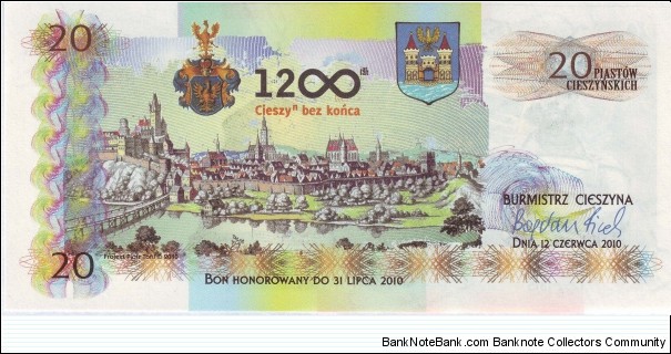 Banknote from Poland year 2010