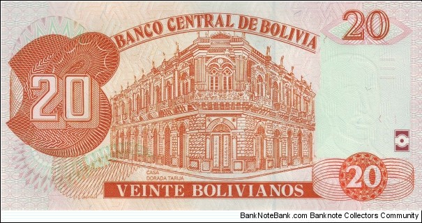 Banknote from Bolivia year 1986