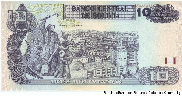 Banknote from Bolivia year 1986
