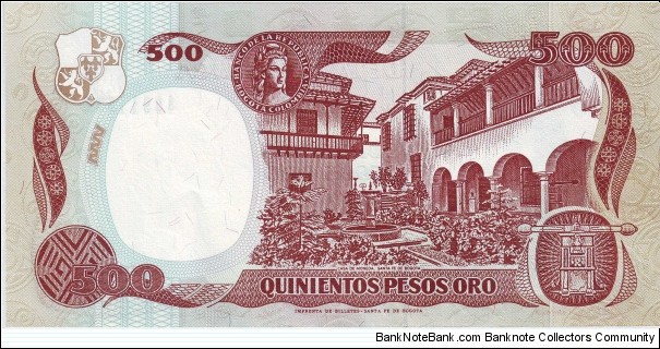 Banknote from Colombia year 1993