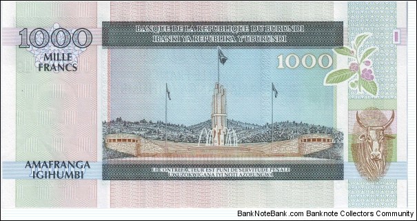 Banknote from Burundi year 2009