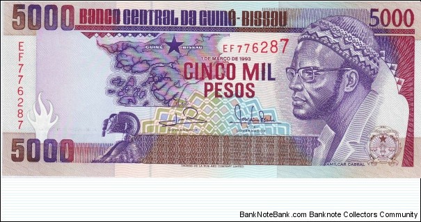  5000 Pesos Banknote