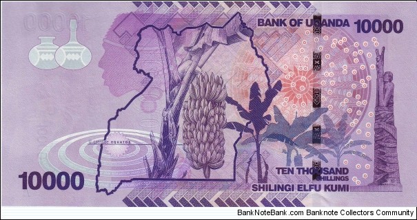 Banknote from Uganda year 2010