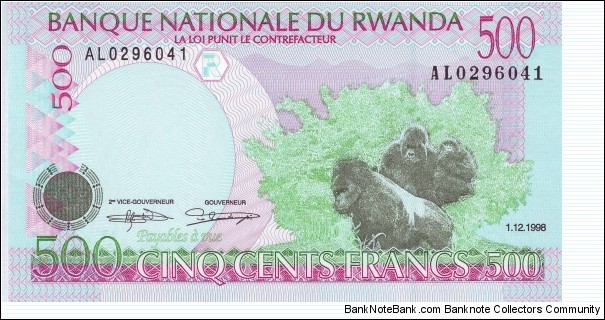  500 Francs Banknote