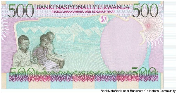 Banknote from Rwanda year 1998