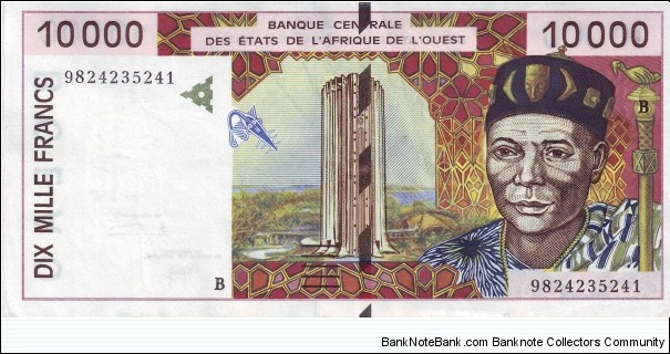  10,000 Francs Banknote