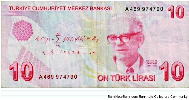 Banknote from Turkey year 2009