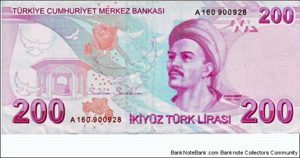 Banknote from Turkey year 2009