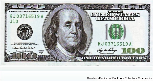 100 Dollars Banknote