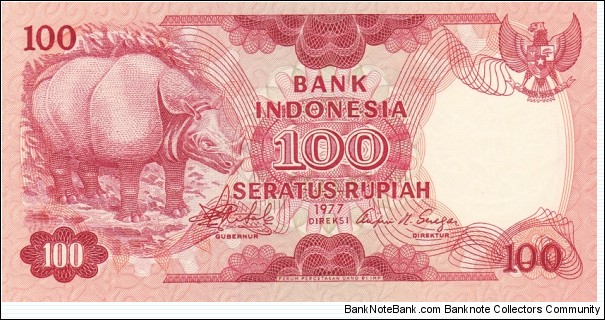 Indonesia P116 (100 rupiah 1977) Banknote