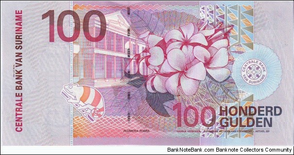 Banknote from Suriname year 2000