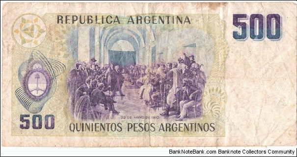 Banknote from Argentina year 1984