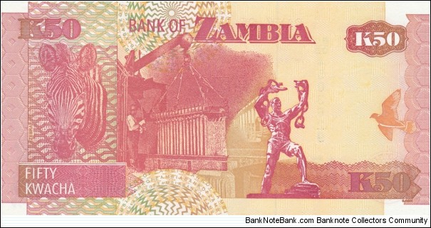 Banknote from Zambia year 2007