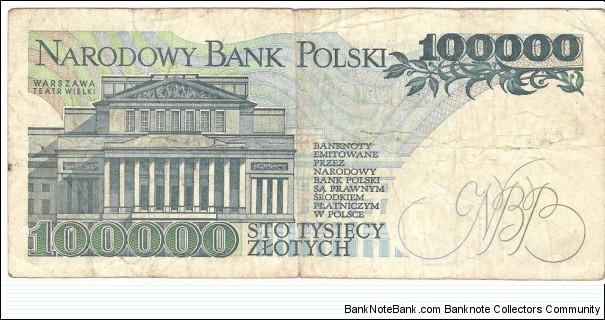 Banknote from Poland year 1990