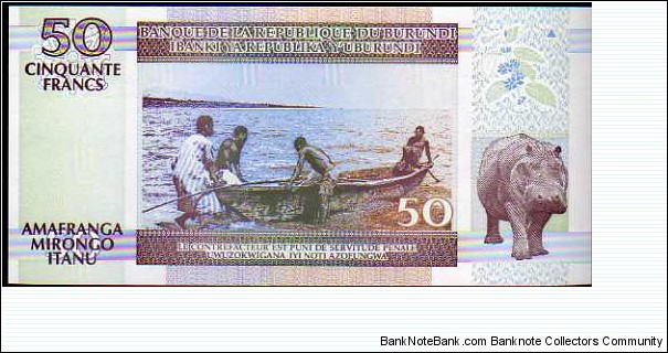 Banknote from Burundi year 2007