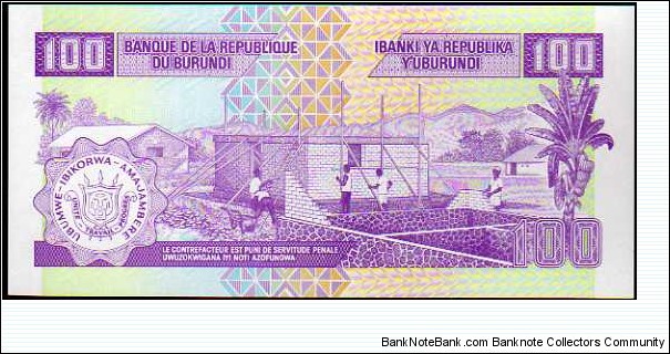 Banknote from Burundi year 2007