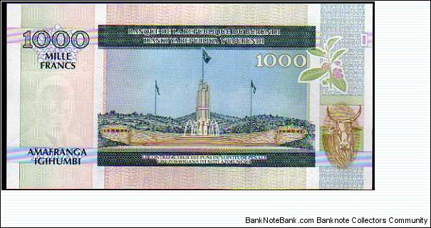 Banknote from Burundi year 2009