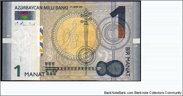 1 Manat__pk# 24 Banknote