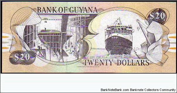 Banknote from Guyana year 2009